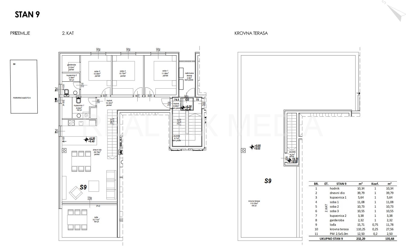 Apartman na moru  Prodaja  Privlaka  Privlaka