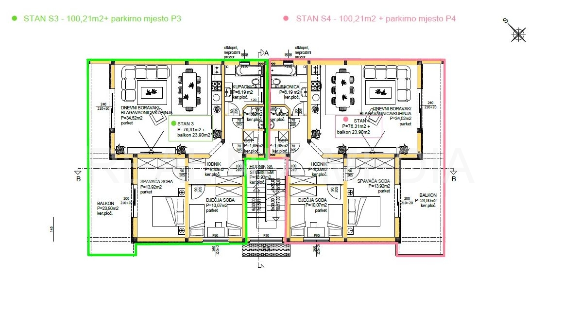 Apartman na moru  Prodaja  Privlaka  Privlaka