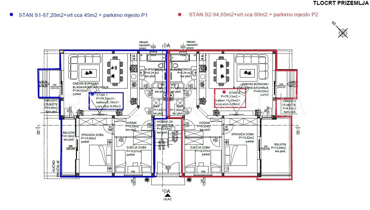 Apartman na moru  Prodaja  Privlaka  Privlaka