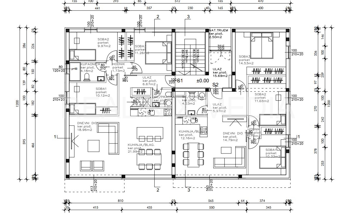 Apartman na moru  Prodaja  Sukošan  Sukošan