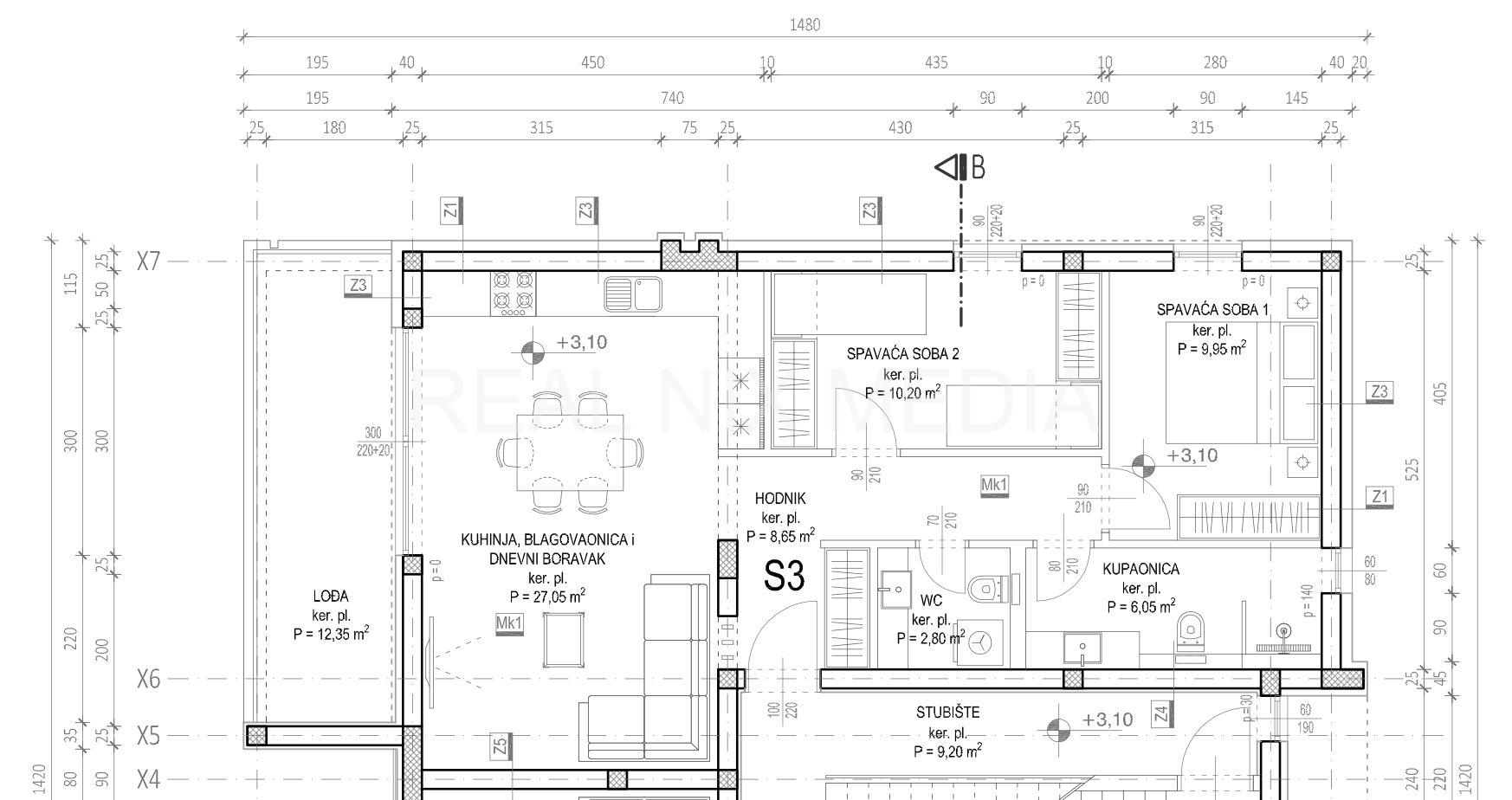 Luksuzni apartman  Prodaja  Zadar - Okolica  Kožino