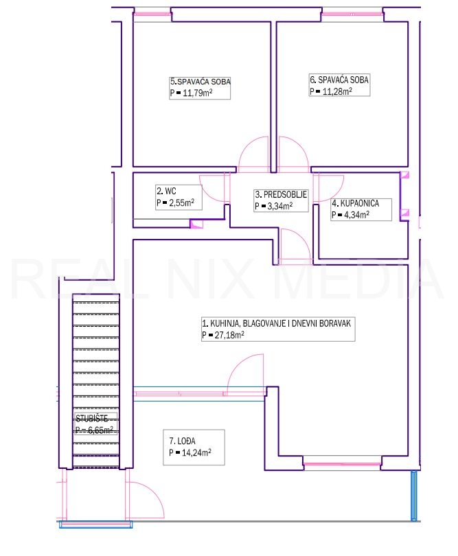 Apartman na moru  Prodaja  Privlaka  Privlaka