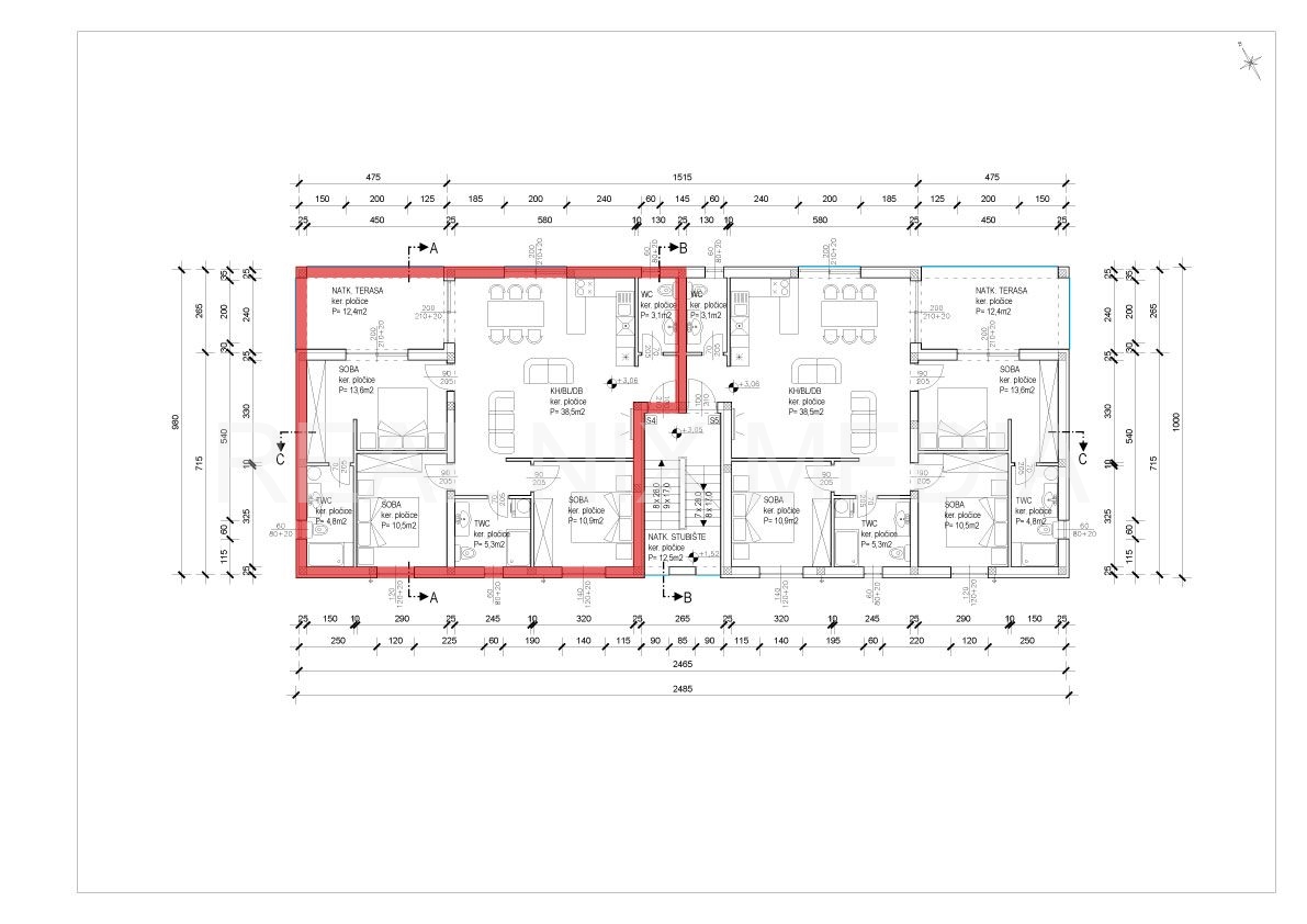 Apartman na moru  Prodaja  Privlaka  Privlaka