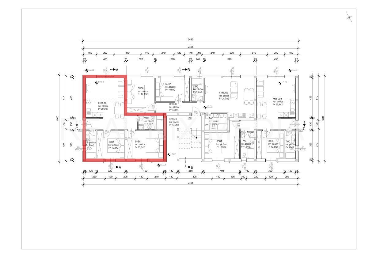 Apartman na moru  Prodaja  Privlaka  Privlaka