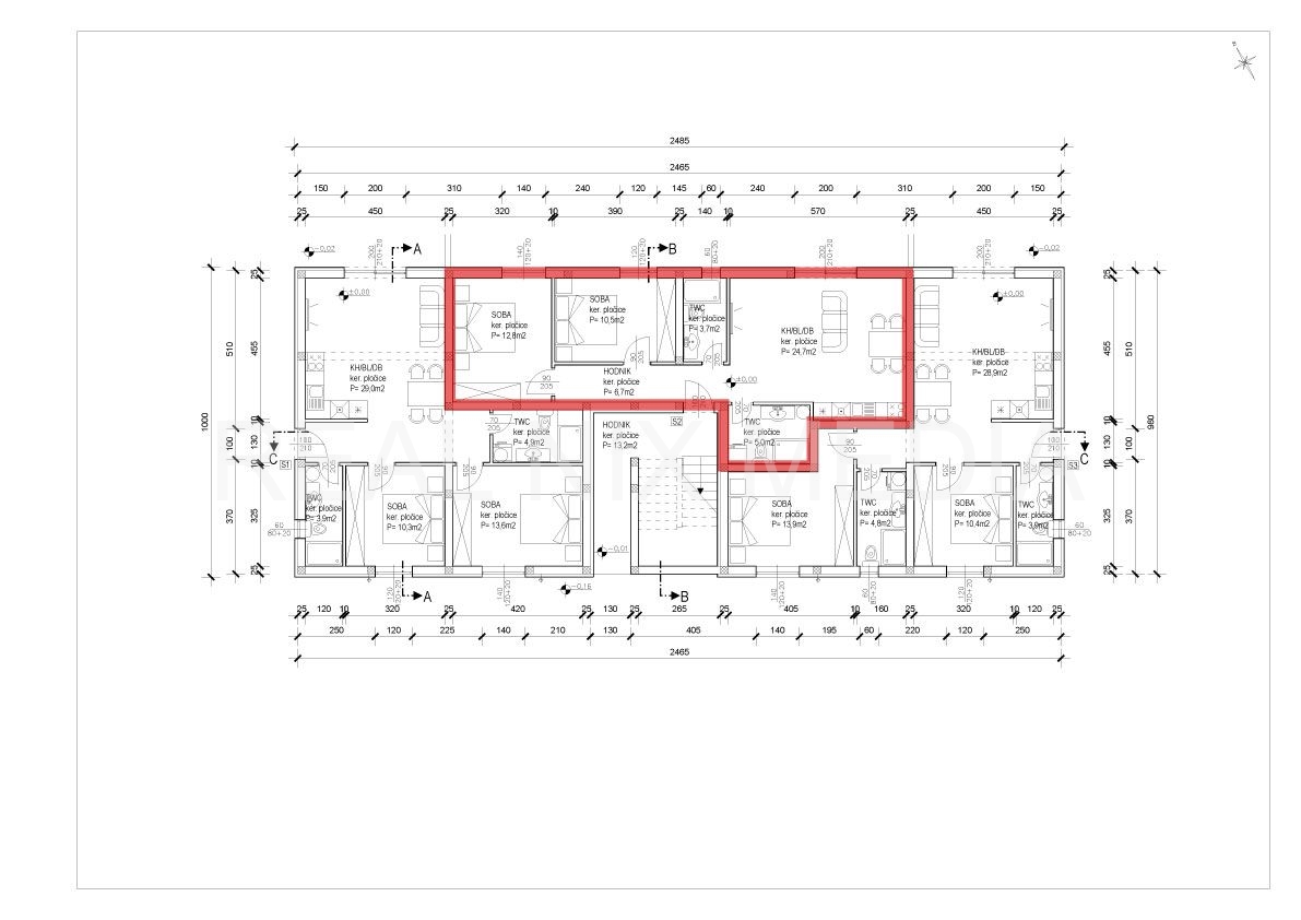 Apartman na moru  Prodaja  Privlaka  Privlaka