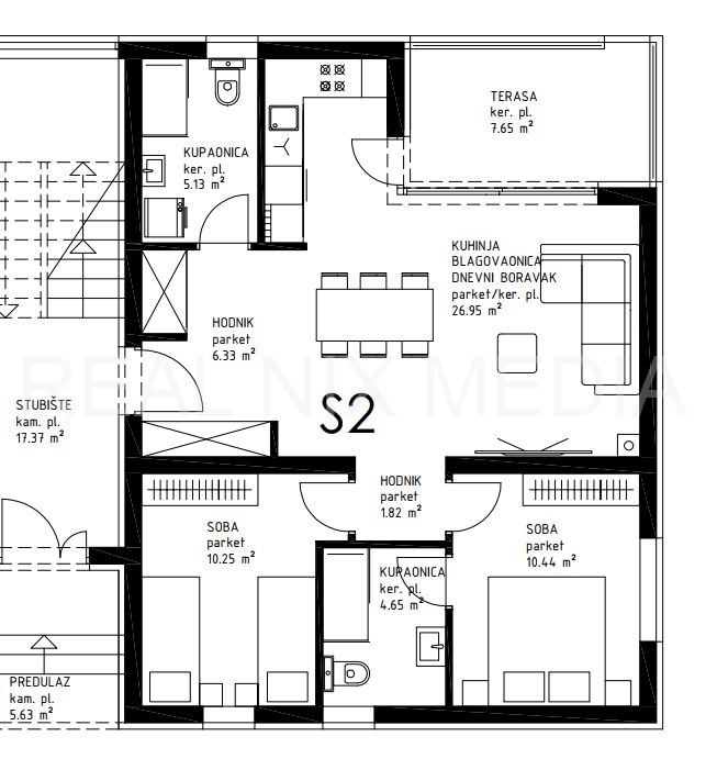 Apartman na moru  Prodaja  Privlaka  Privlaka